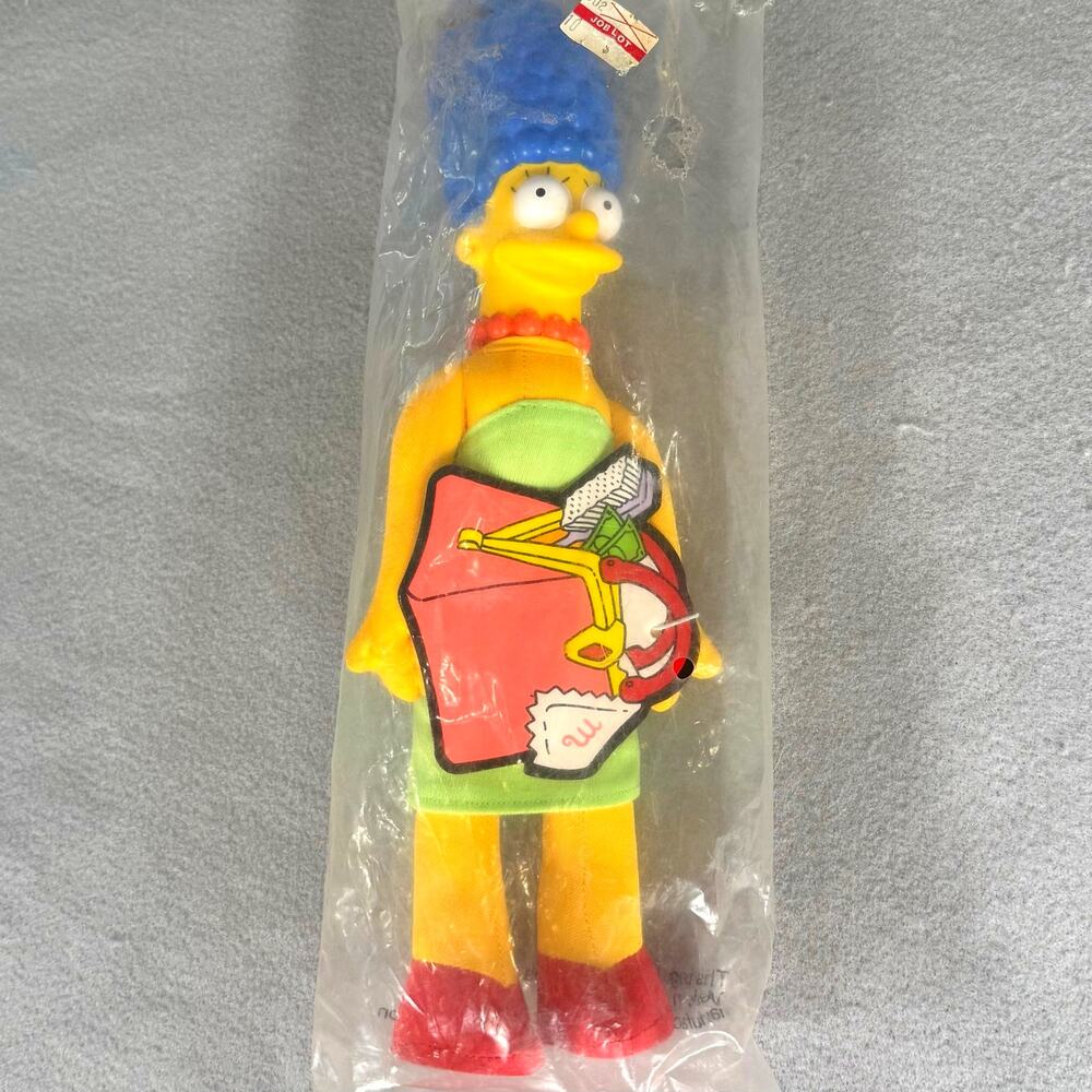 Vintage 90's The Simpsons Marge Doll 12" Collectible Plush Toy SEALED